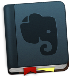 Evernote Blue Bookmark Icon 256x256 png